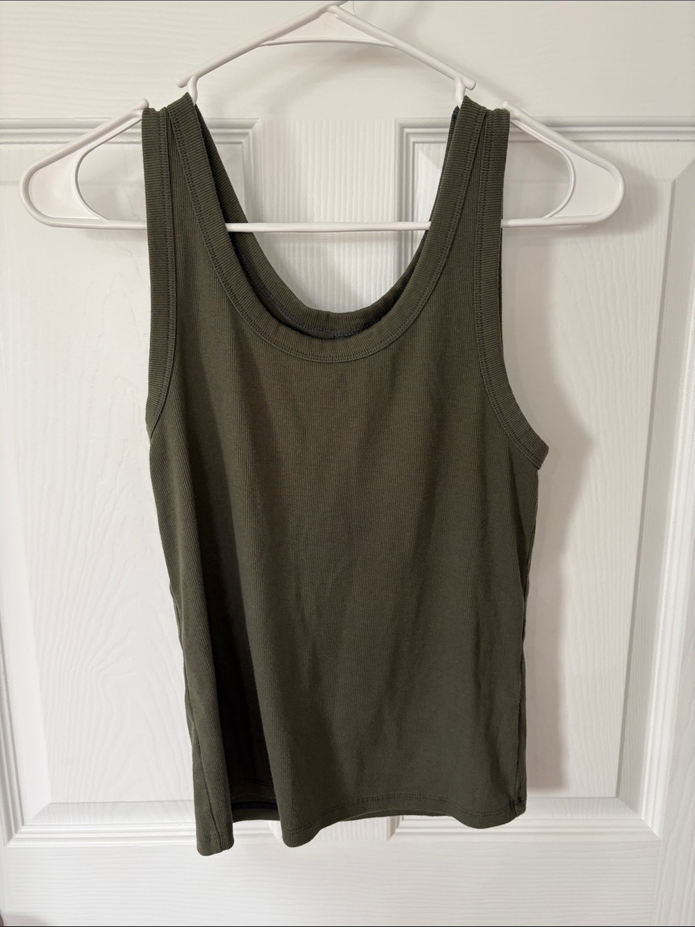 wild fable Olive Green Scoop Neck Tank Top